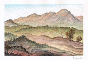 10)-Sos-Alinos,-2010,-acquerello-13x20