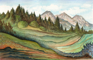 13)-Haus-Beatrice,-2010,-acquerello-16x24,7