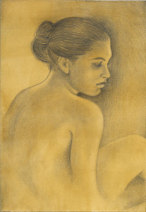 20)-Pensieri,--2010,-matita-e-acquerello-23x16-