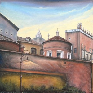 2007 - Flaminio - olio su tela 40x40x4,5