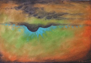 2007 - Improvviso (senza titolo) - olio su tela 20x30x4,5