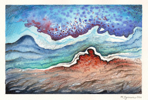 22)-Brezza-serale,--2010,-acquerello-13x20-