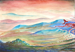 4)--Lontano,-2010,-acquerello-13x19