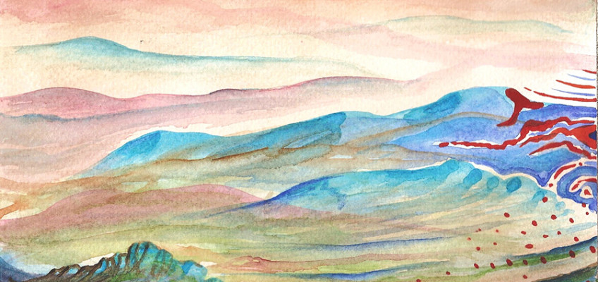 4)–Lontano,-2010,-acquerello-13×19